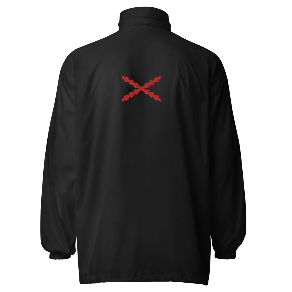 Comprar Cortavientos básico unisex Cruz de Borgoña La Flamenca de Borgoña, Bandera de España, Cruz de Borgoña, Patricia Muñoz, VOX, Santiago Abascal