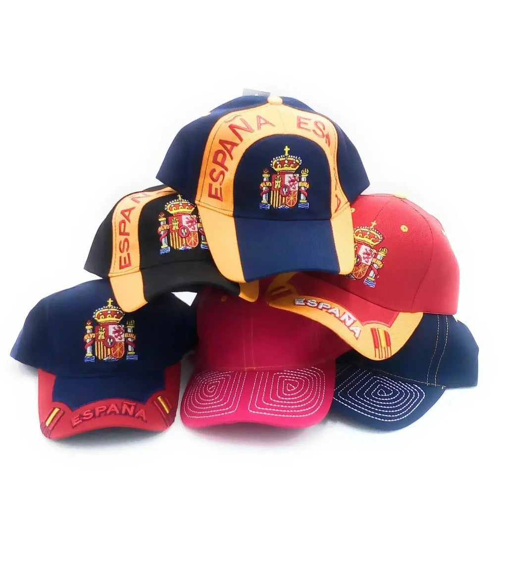 Gorra Bandera España Escudo rojo y blanco - LaFlamencadeBorgoña