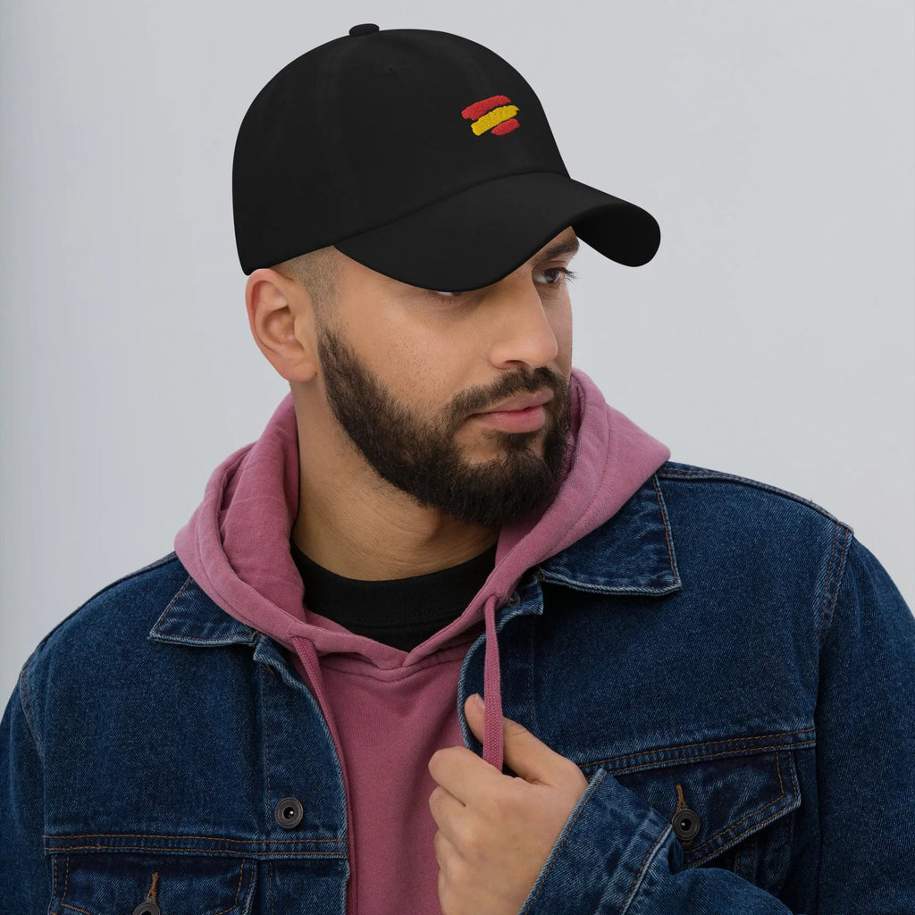 Comprar Gorra Bandera España estilo Dad (muchos colores) Bandera España La Flamenca de Borgoña Patricia Muñoz VOX