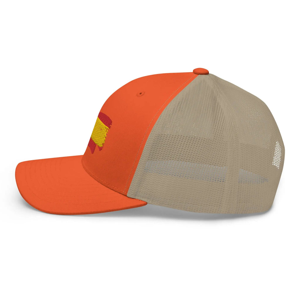 Comprar Gorra Bandera de España bordada trucker Bandera España La Flamenca de Borgoña Patricia Muñoz VOX