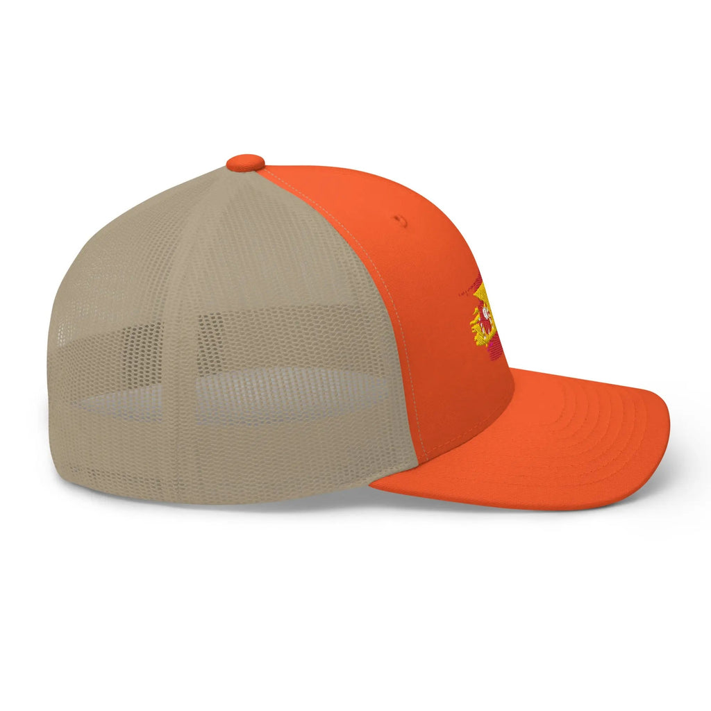 Comprar Gorra Bandera de España bordada trucker Bandera España La Flamenca de Borgoña Patricia Muñoz VOX