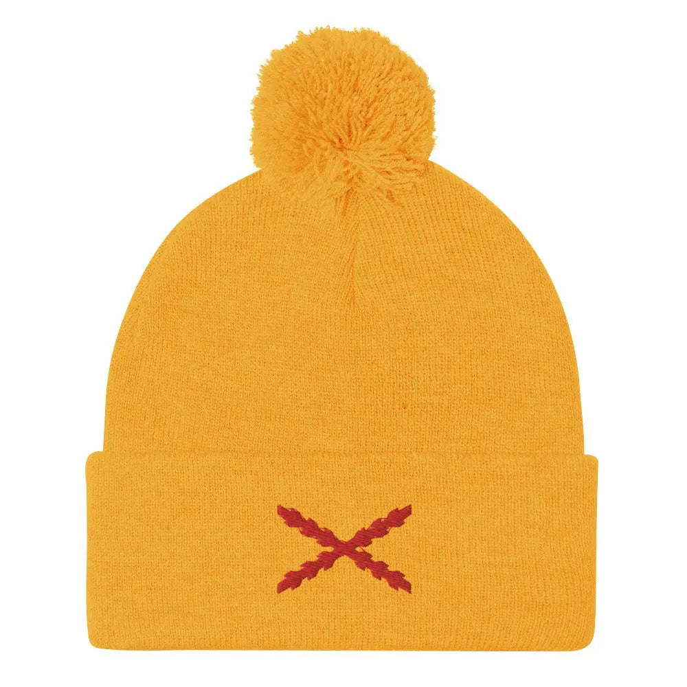 Comprar Gorro Cruz de Borgoña con pompón Bandera España La Flamenca de Borgoña Patricia Muñoz VOX