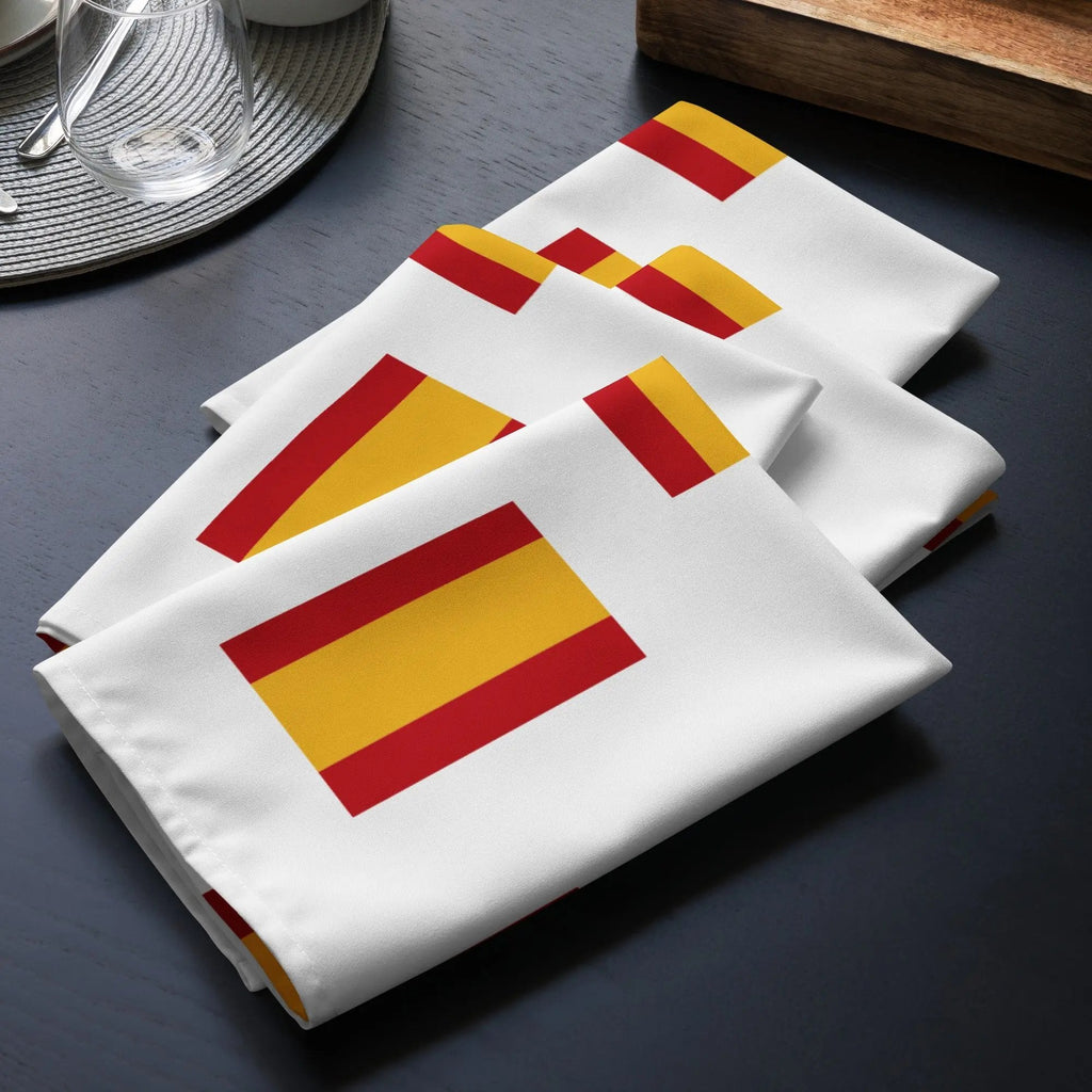 Comprar Juego de servilletas de tela Bandera España tetris La Flamenca de Borgoña Bandera España