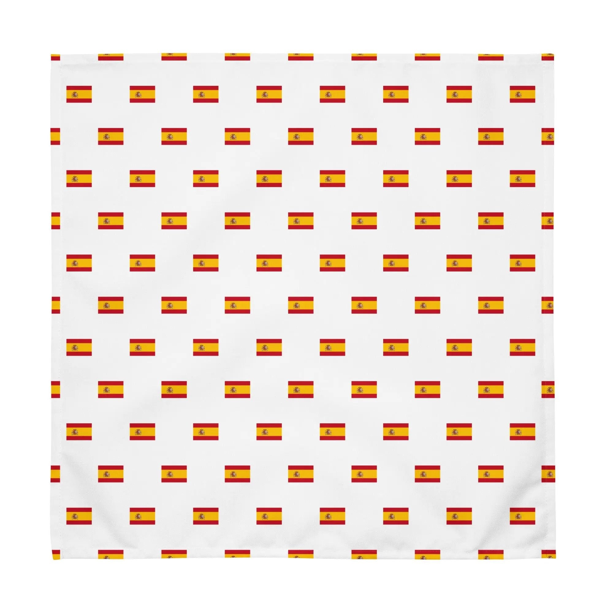 Comprar Juego de servilletas de tela Bandera de España blanca mosaico La Flamenca de Borgoña Bandera España