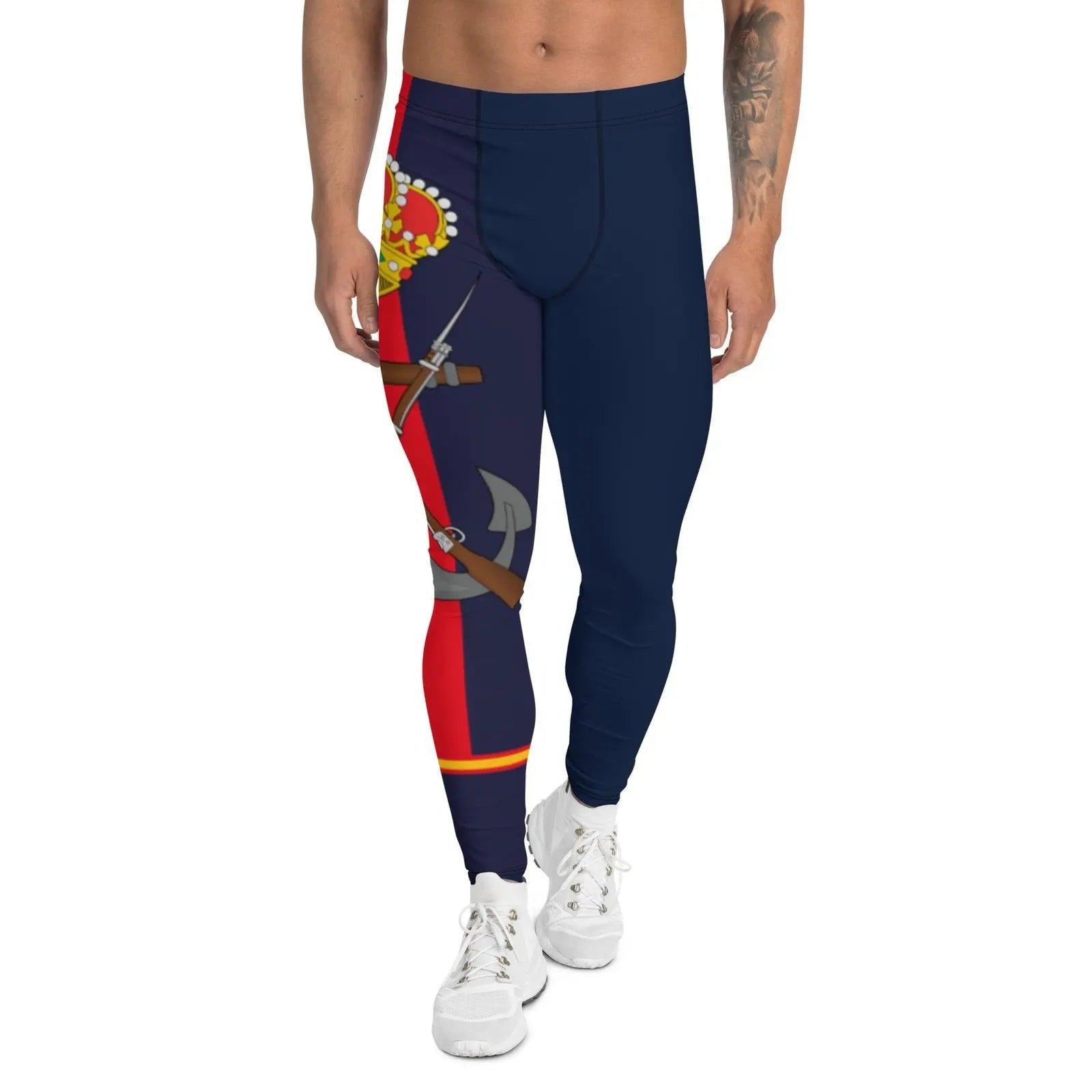 Comprar Leggin Infantería de Marina para hombre Bandera España La Flamenca de Borgoña Patricia Muñoz VOX