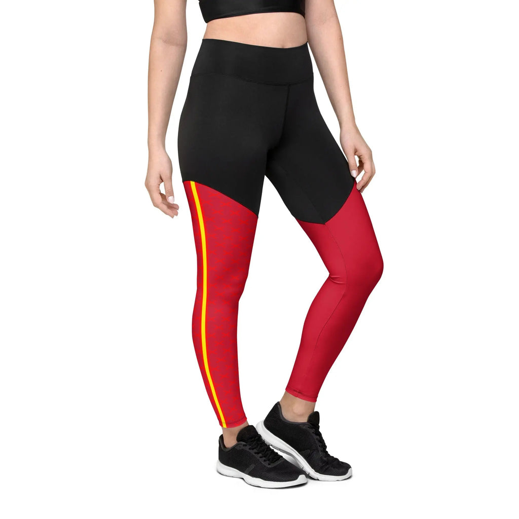 Comprar Leggins de deporte Cruz de Borgoña Bandera España La Flamenca de Borgoña Patricia Muñoz VOX