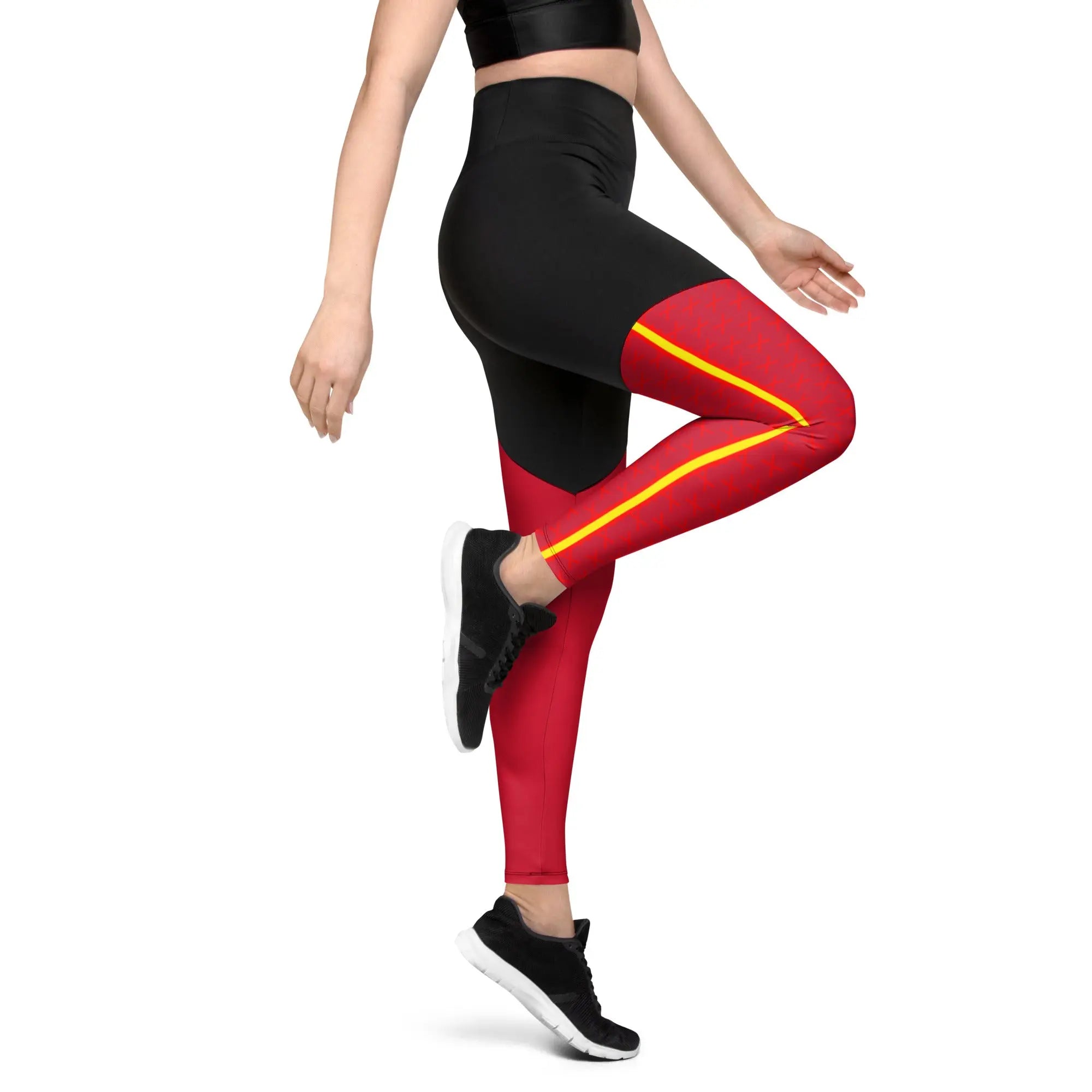 Comprar Leggins de deporte Cruz de Borgoña Bandera España La Flamenca de Borgoña Patricia Muñoz VOX