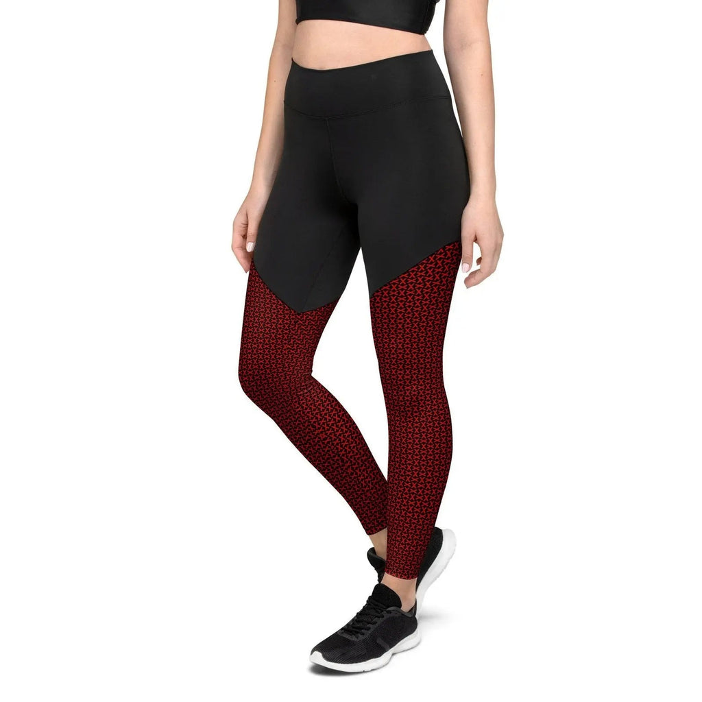 Comprar Leggins de deporte Cruz de Borgoña mosaico Bandera España La Flamenca de Borgoña Patricia Muñoz VOX