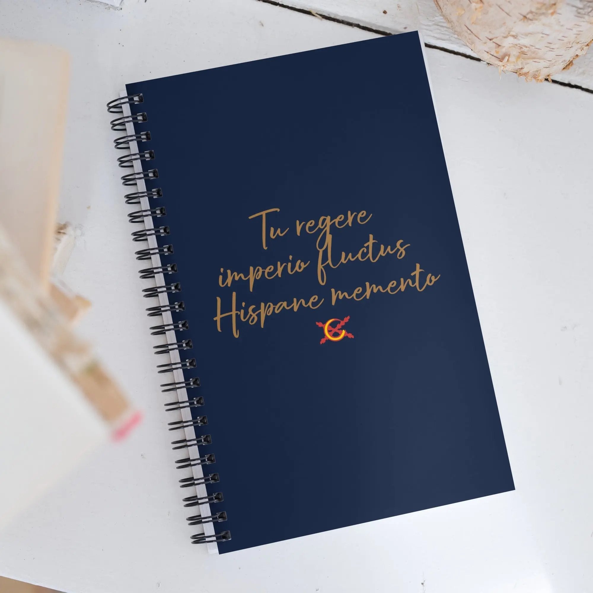 Comprar Libreta de notas con espiral "Tu regere imperio fluctus Hispane Memento" La Flamenca de Borgoña Bandera España