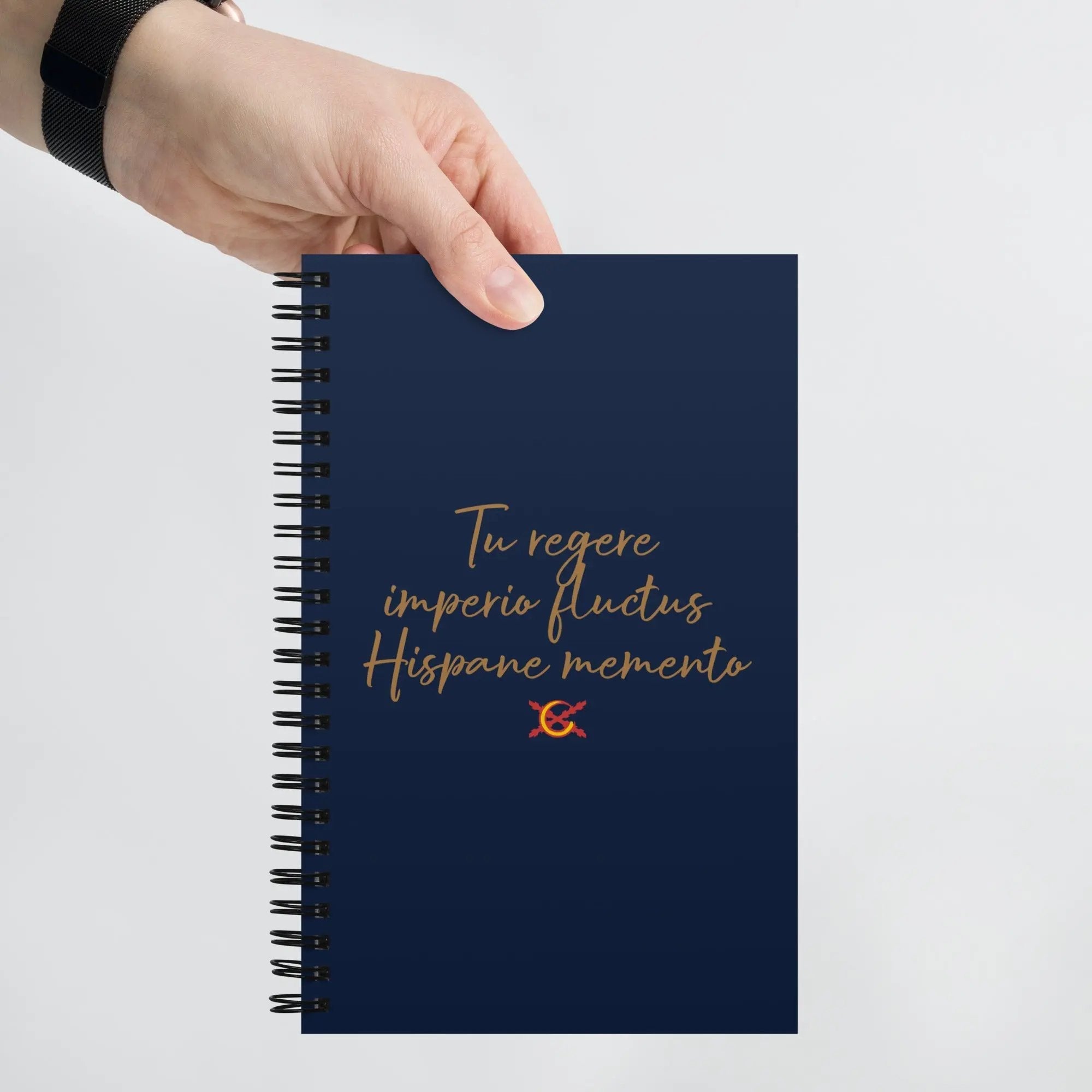 Comprar Libreta de notas con espiral "Tu regere imperio fluctus Hispane Memento" La Flamenca de Borgoña Bandera España