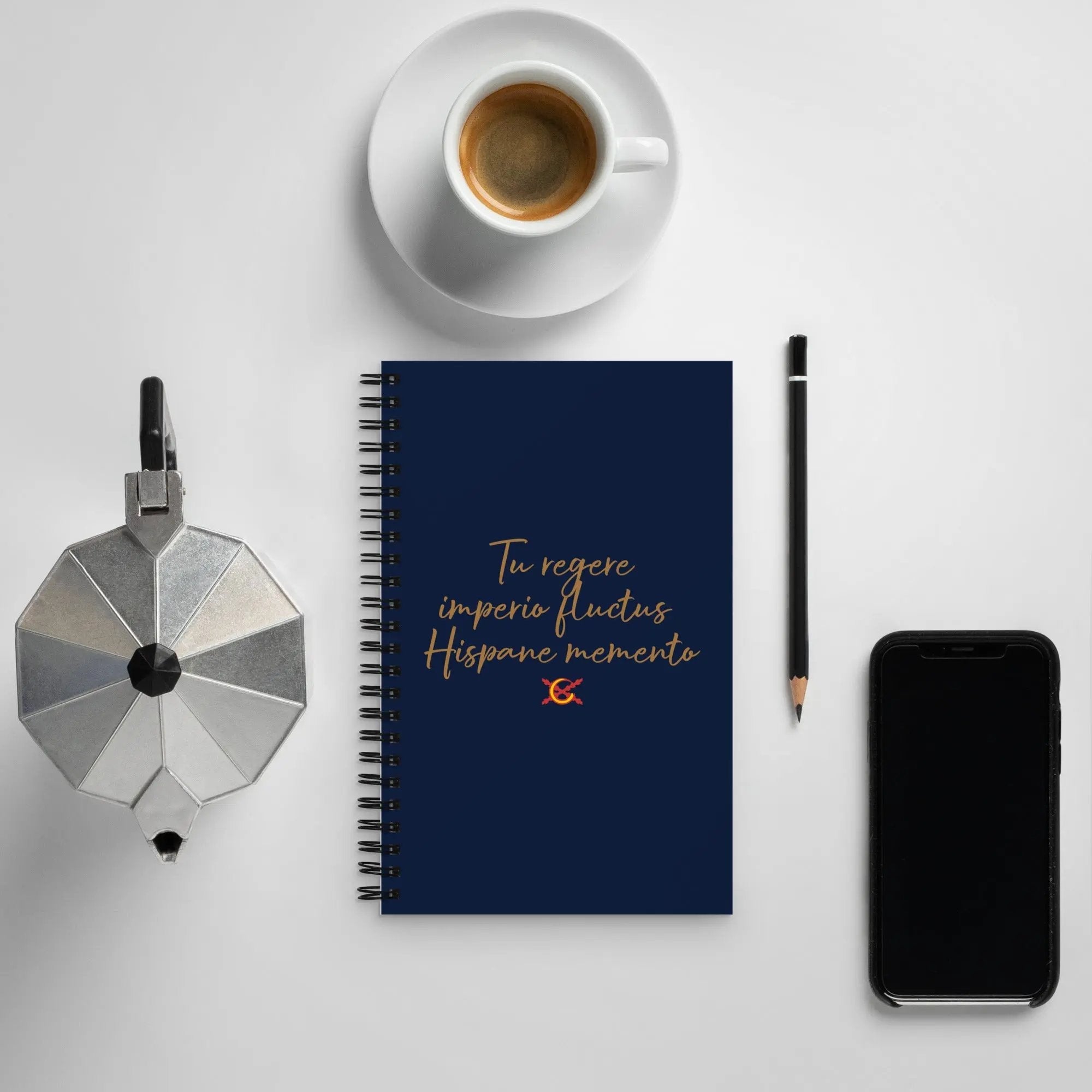 Comprar Libreta de notas con espiral "Tu regere imperio fluctus Hispane Memento" La Flamenca de Borgoña Bandera España