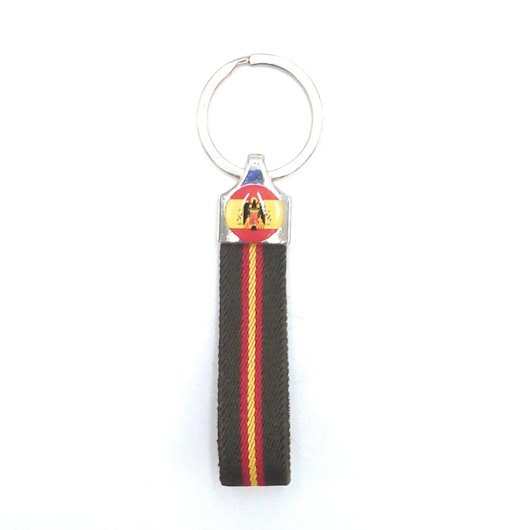 Comprar Llavero Águila de San Juan Bandera de España lona verde Bandera España La Flamenca de Borgoña Patricia Muñoz VOX