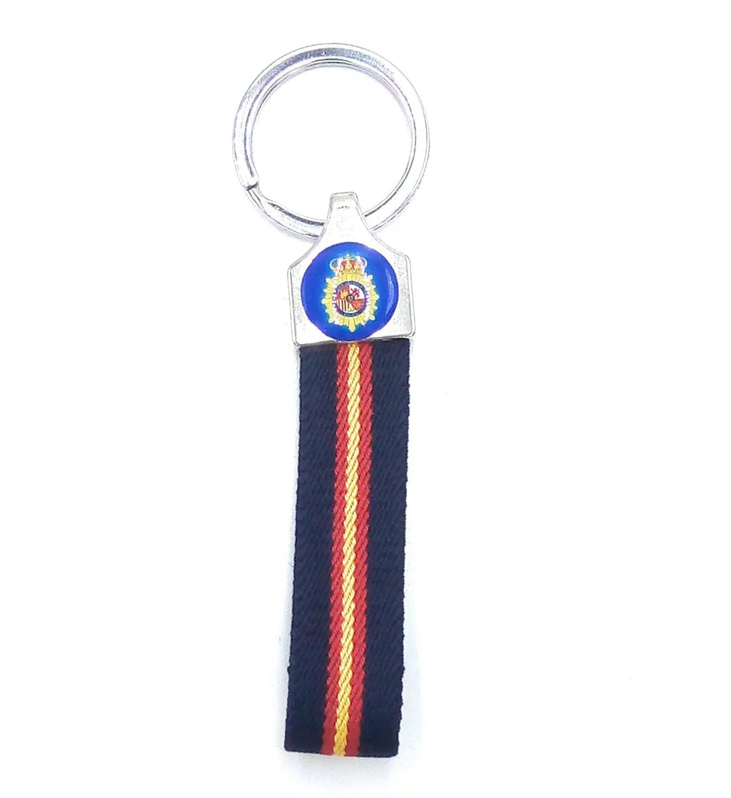 Comprar Llavero Policía Nacional Bandera España lona azul Bandera España La Flamenca de Borgoña Patricia Muñoz VOX