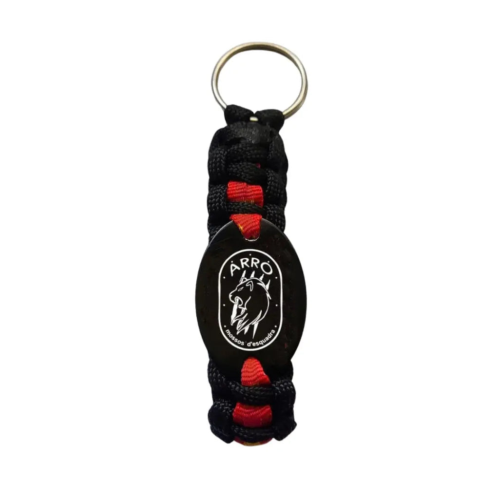 Llavero Mossos d'Esquadra ARRO paracord negro