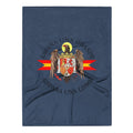 Comprar Manta Águila de San Juan - Una, Grande y Libre - azul La Flamenca de Borgoña Bandera España