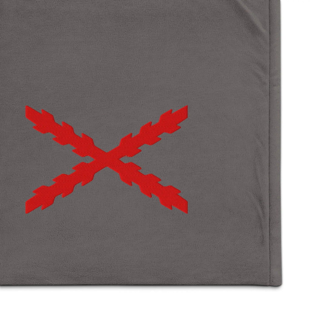 Comprar Manta borreguillo premium Cruz de Borgoña La Flamenca de Borgoña Bandera España