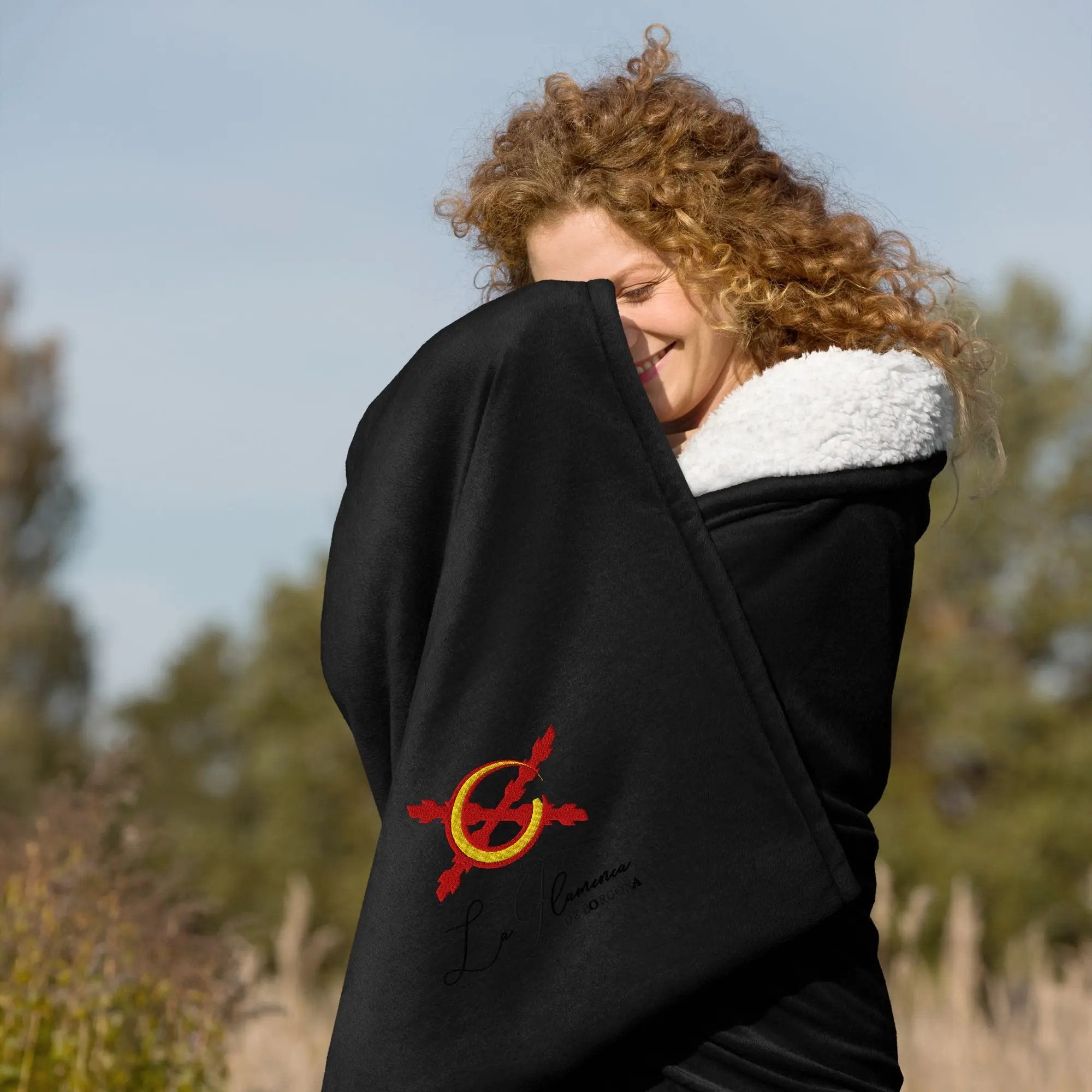 Comprar Manta borreguillo premium La Flamenca de Borgoña La Flamenca de Borgoña Bandera España