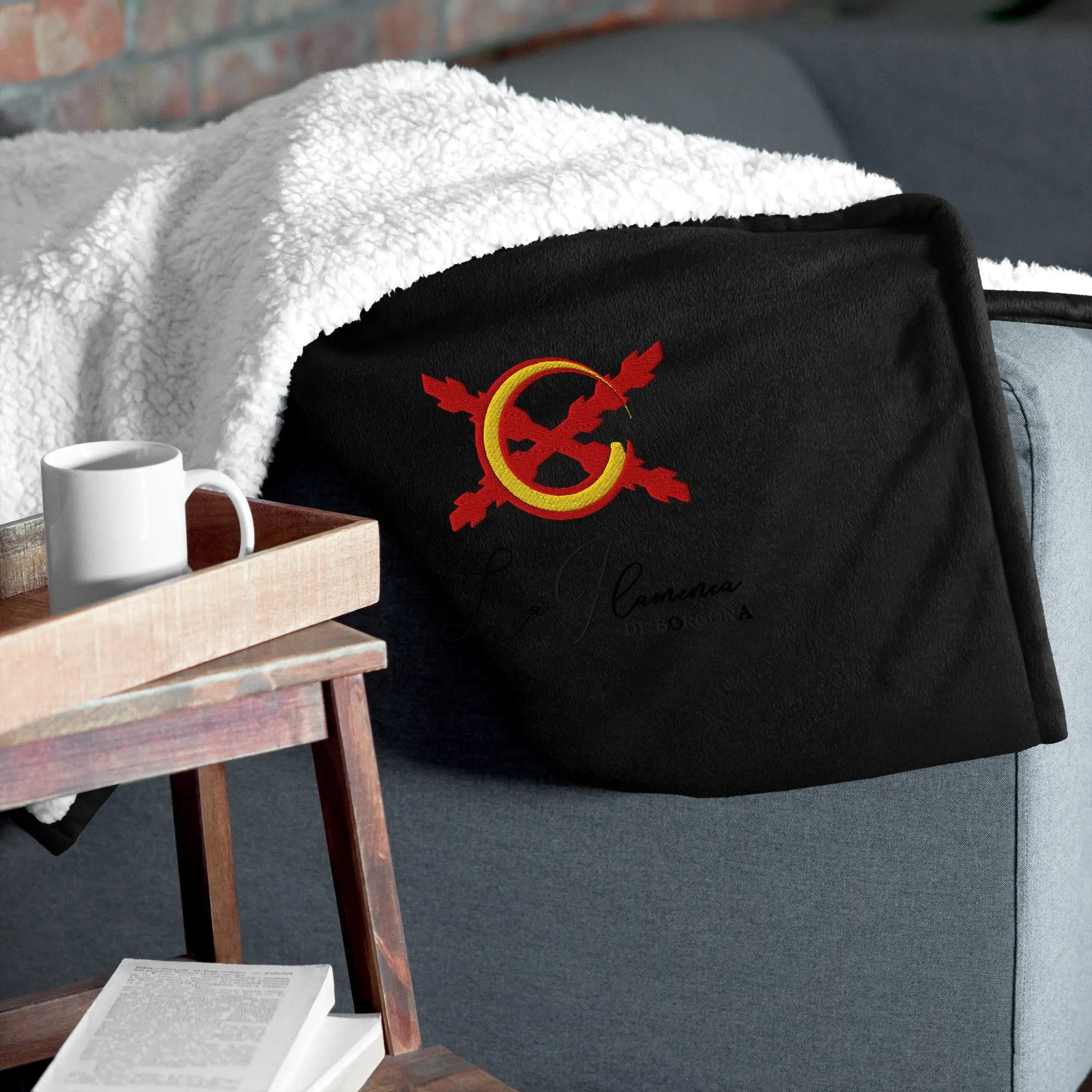 Comprar Manta borreguillo premium La Flamenca de Borgoña La Flamenca de Borgoña Bandera España