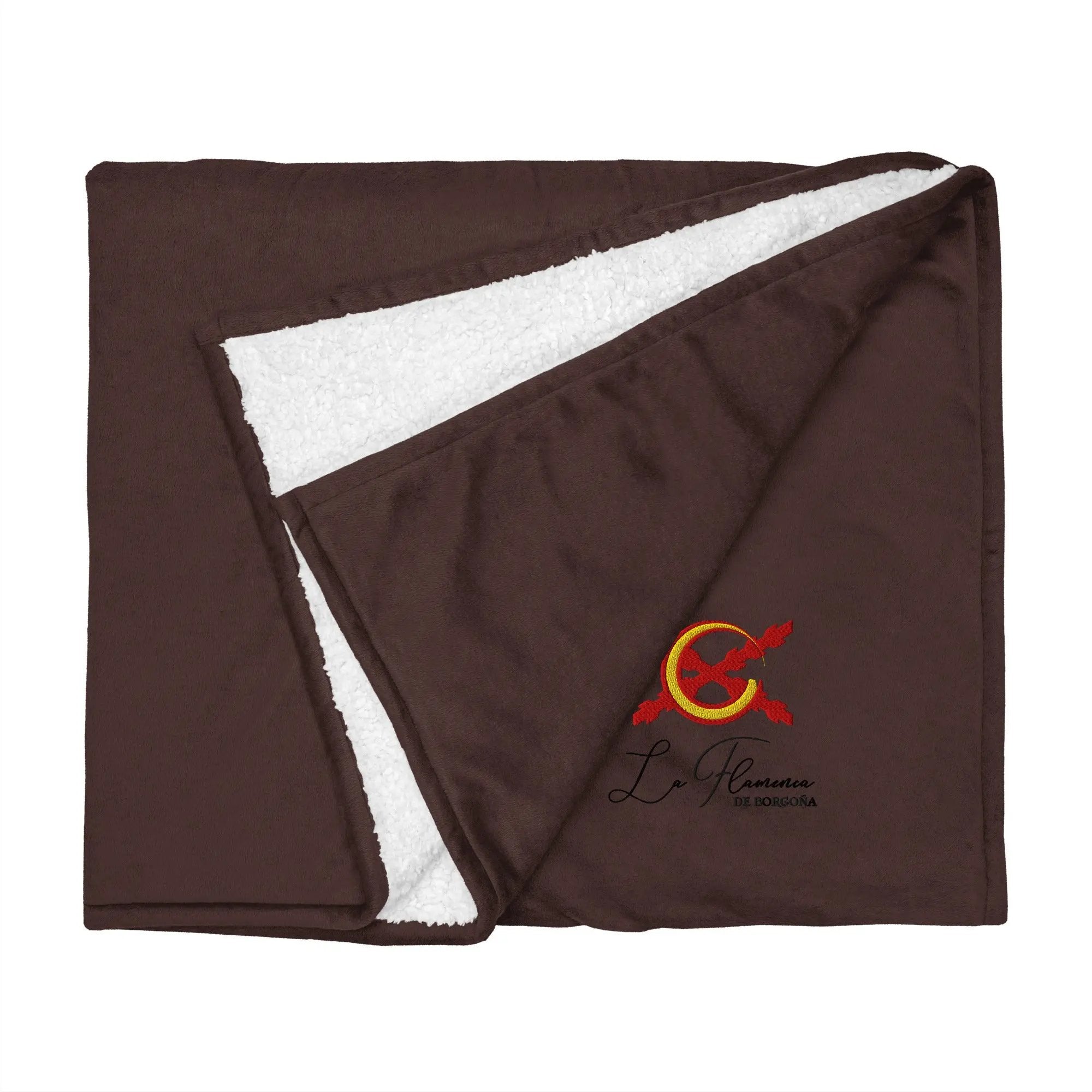 Comprar Manta borreguillo premium La Flamenca de Borgoña La Flamenca de Borgoña Bandera España