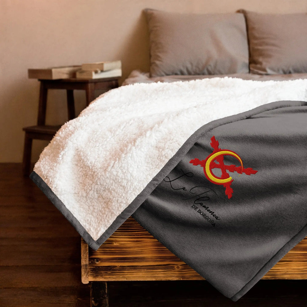 Comprar Manta borreguillo premium La Flamenca de Borgoña La Flamenca de Borgoña Bandera España