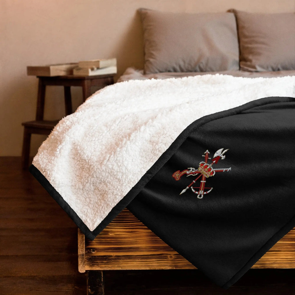 Comprar Manta borreguillo premium Legión española La Flamenca de Borgoña Bandera España