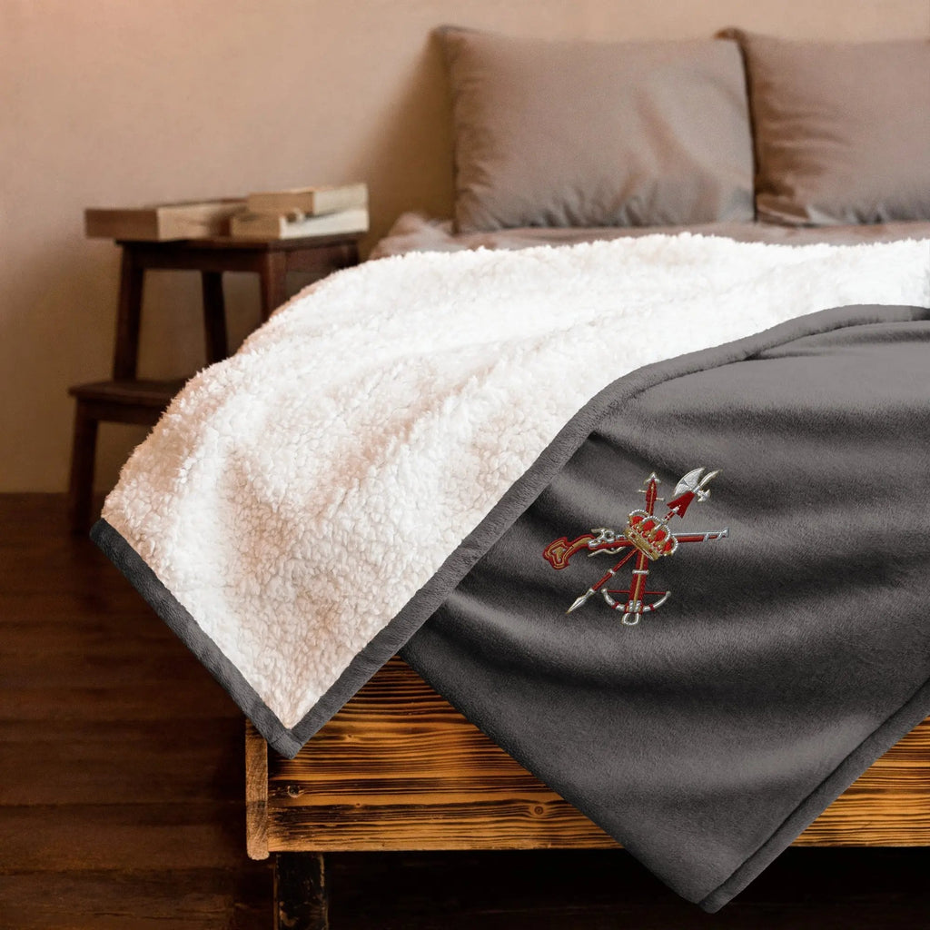 Comprar Manta borreguillo premium Legión española La Flamenca de Borgoña Bandera España