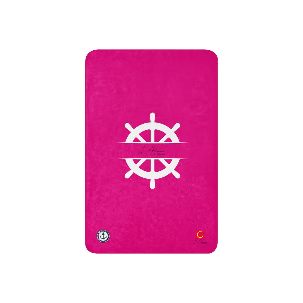 Comprar Manta sherpa Rosa Fucsia Marinera La Flamenca de Borgoña, Bandera de España, Cruz de Borgoña, Patricia Muñoz, VOX, Santiago Abascal