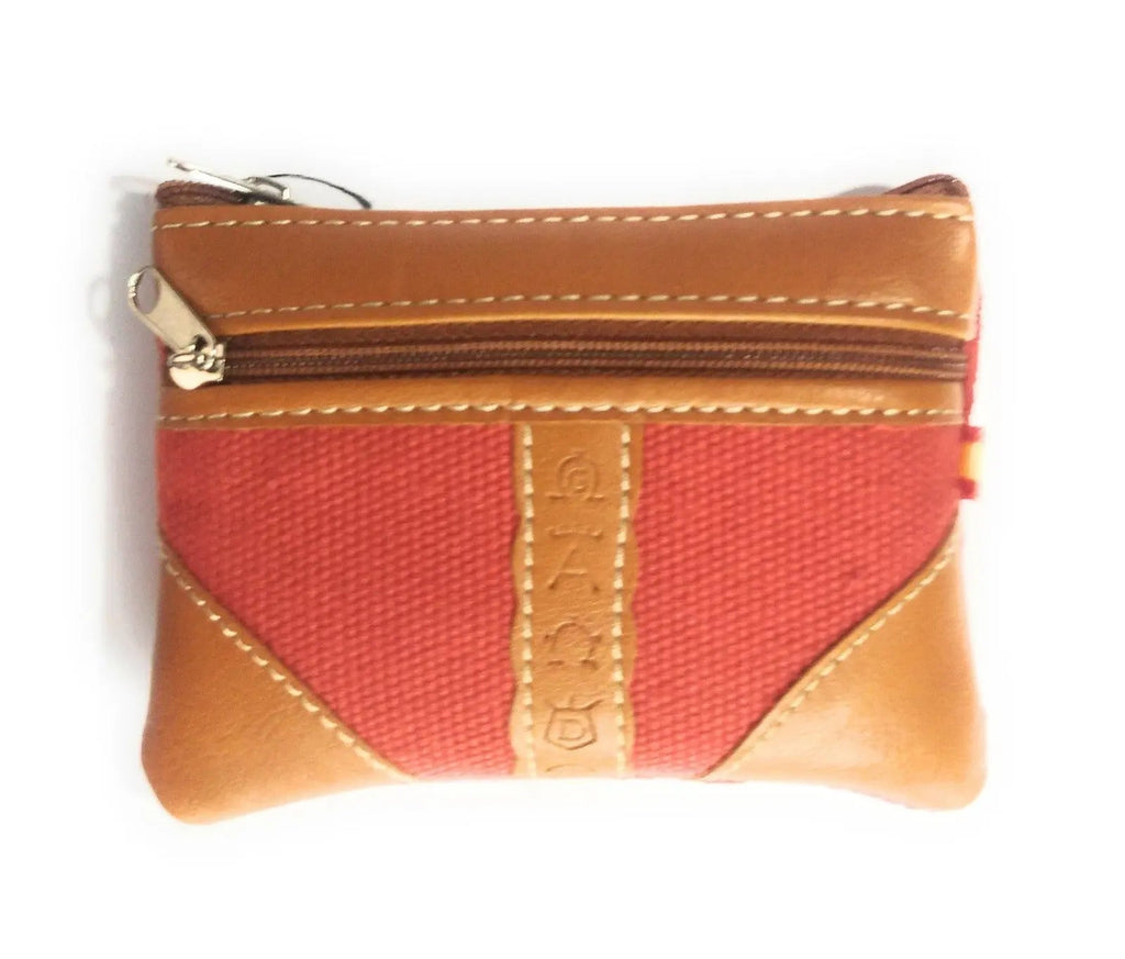 Comprar Monedero Hierros Taurinos rojo lona Bandera España La Flamenca de Borgoña Patricia Muñoz VOX