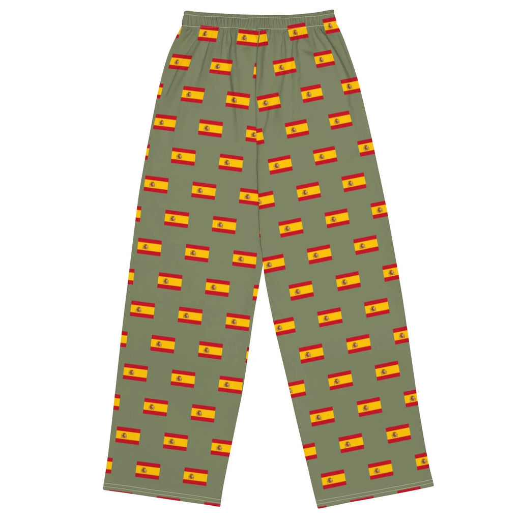 Comprar Pantalón de Pijama unisex verde Bandera España La Flamenca de Borgoña Bandera España