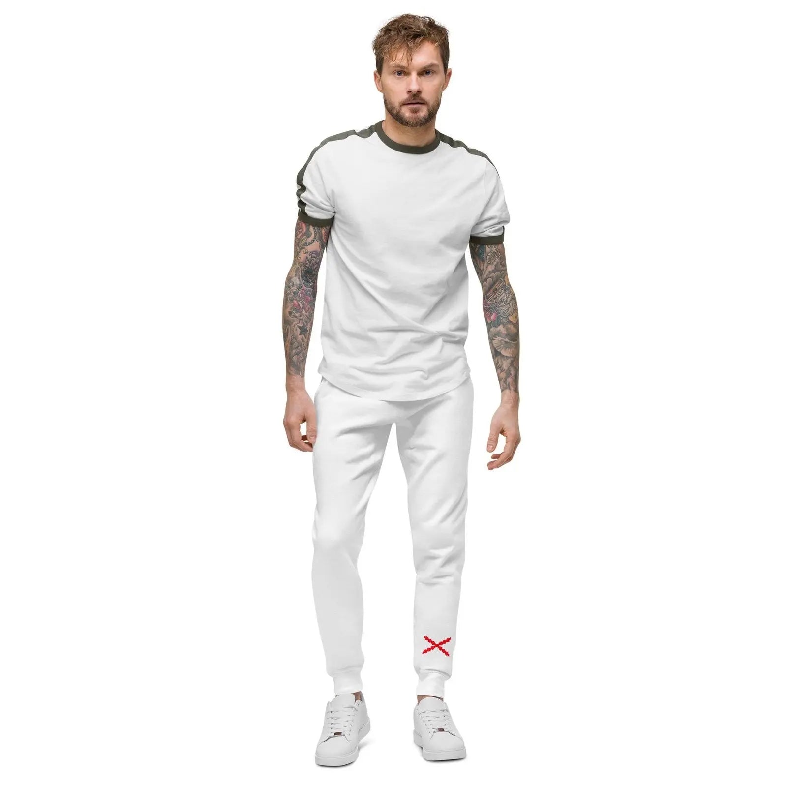 Comprar Pantalón de chándal unisex Cruz de Borgoña Bandera España La Flamenca de Borgoña Patricia Muñoz VOX