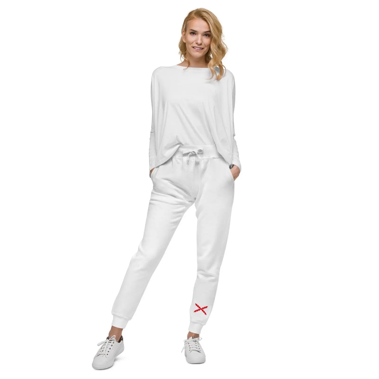 Comprar Pantalón de chándal unisex Cruz de Borgoña Bandera España La Flamenca de Borgoña Patricia Muñoz VOX