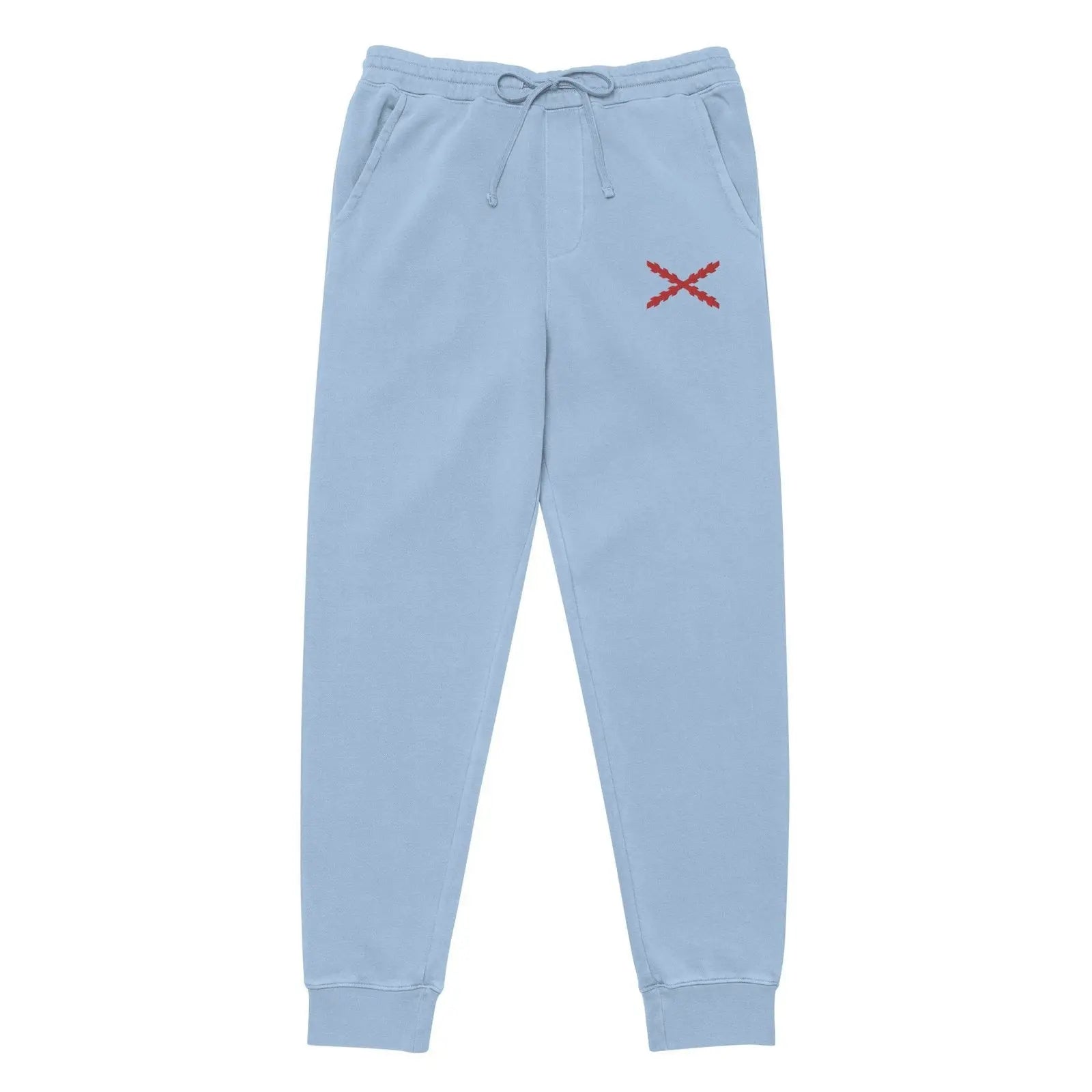 Comprar Pantalón de deporte Cruz de Borgoña teñido unisex Bandera España La Flamenca de Borgoña Patricia Muñoz VOX
