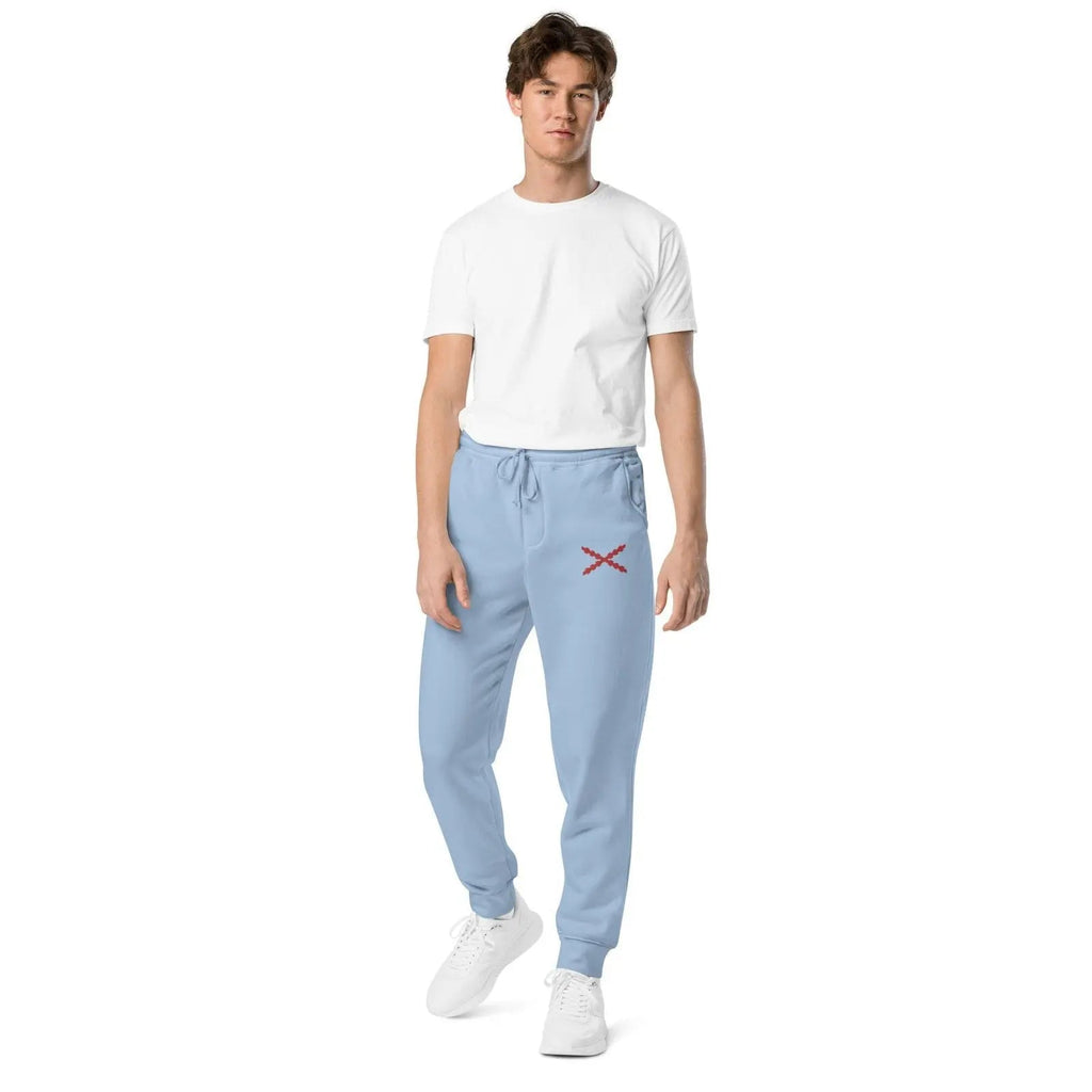Comprar Pantalón de deporte Cruz de Borgoña teñido unisex Bandera España La Flamenca de Borgoña Patricia Muñoz VOX