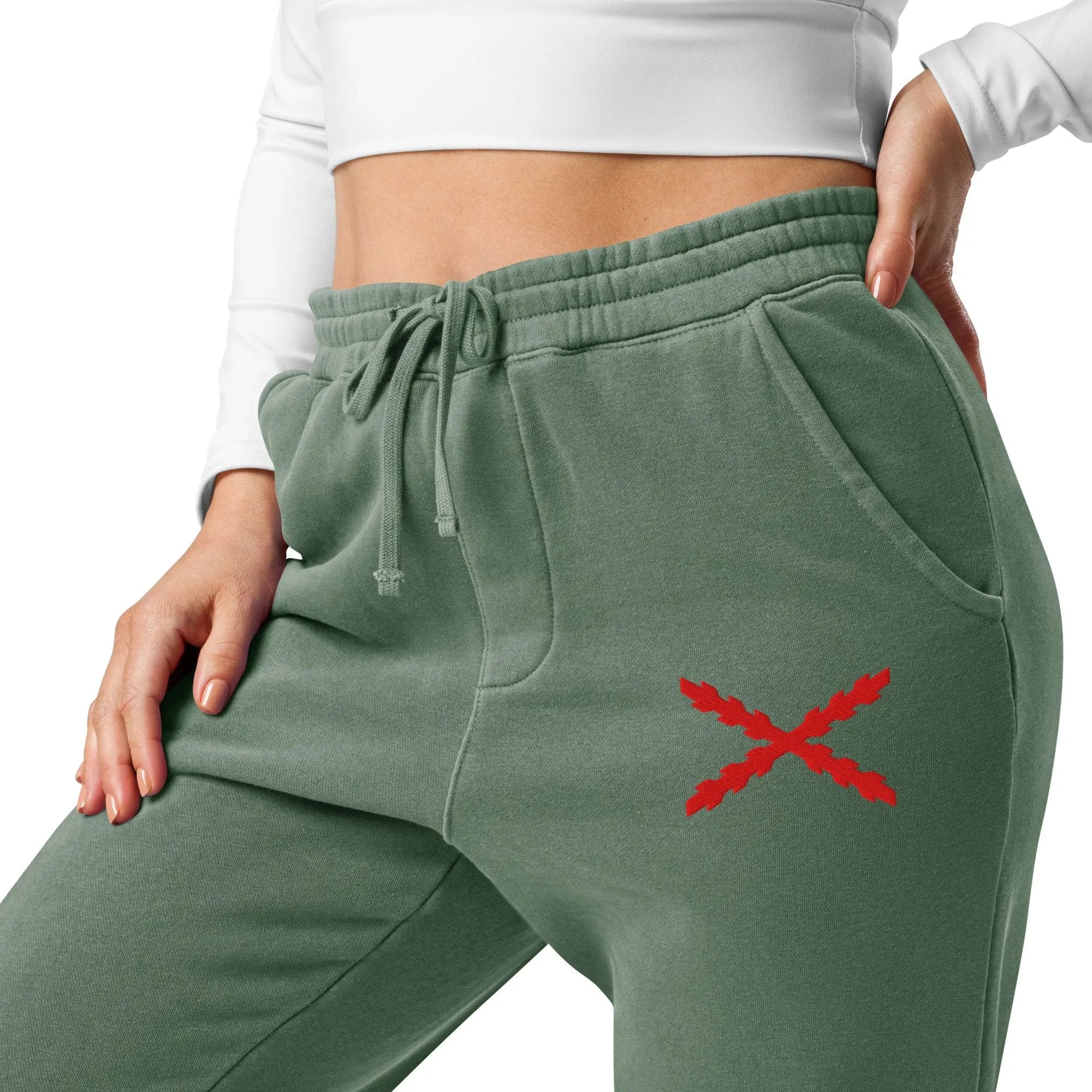 Comprar Pantalón de deporte teñido unisex Cruz de Borgoña La Flamenca de Borgoña Bandera España
