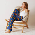 Comprar Pantalón de pijama Azul Bandera España con ribete La Flamenca de Borgoña Bandera España