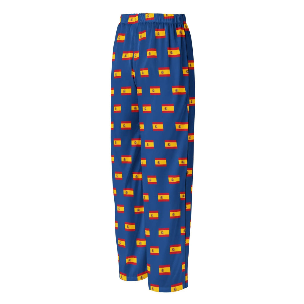 Comprar Pantalón de pijama Azul Bandera España con ribete La Flamenca de Borgoña Bandera España