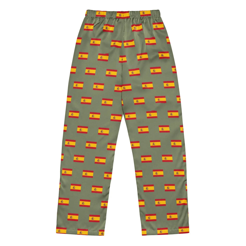 Comprar Pantalón de pijama Verde Bandera España con ribete La Flamenca de Borgoña Bandera España