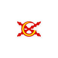 Comprar Pegatina Logo La Flamenca de Borgoña antiburbujas Bandera España La Flamenca de Borgoña Patricia Muñoz VOX