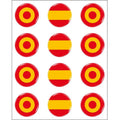 Comprar Pegatina silicona Bandera España franja circular 11 mm (1 unidad) Bandera España La Flamenca de Borgoña Patricia Muñoz VOX
