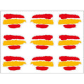 Comprar Pegatina silicona Bandera España trazos 18x11 mm (1 unidad) Bandera España La Flamenca de Borgoña Patricia Muñoz VOX