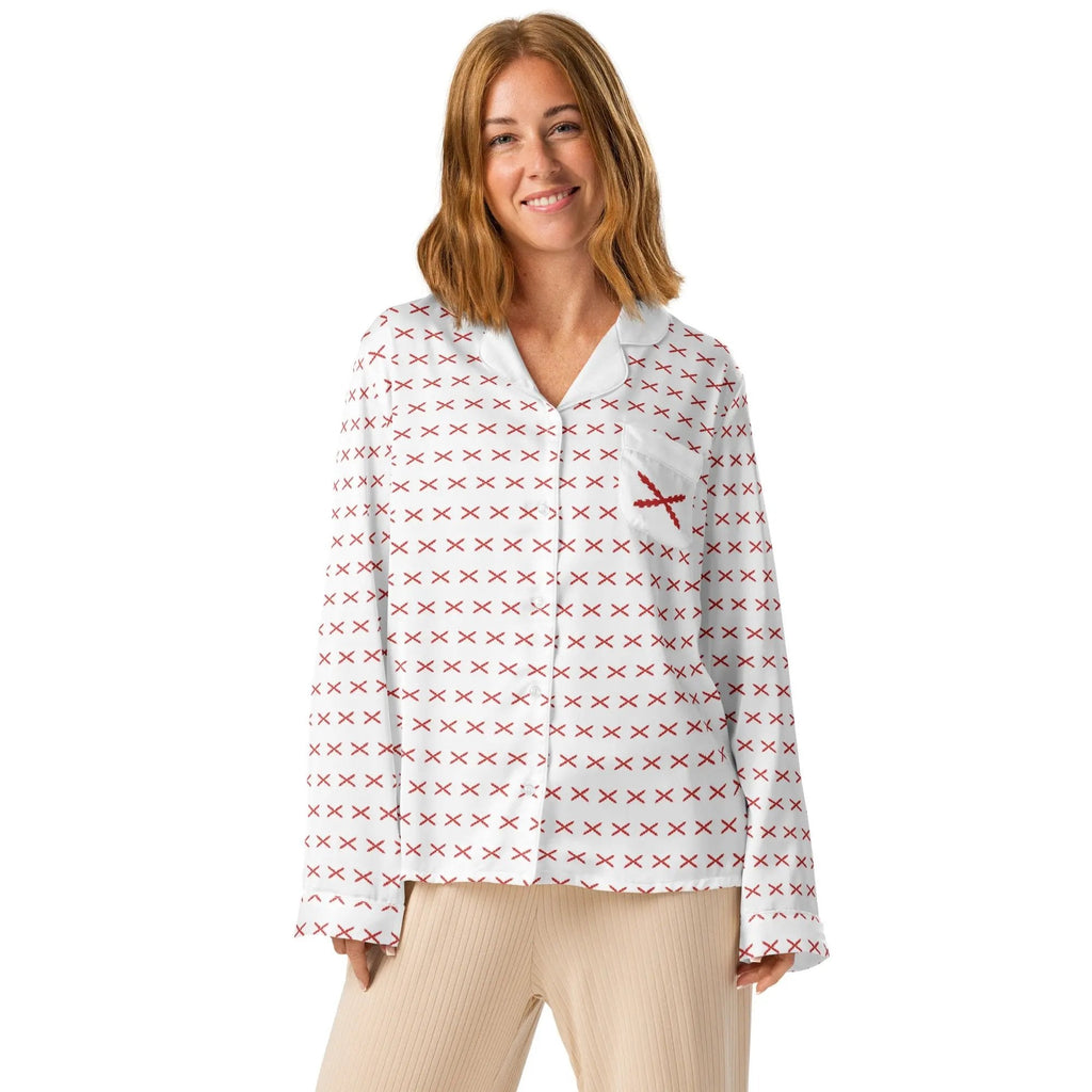 Comprar Pijama de manga larga Cruz de Borgoña con ribete La Flamenca de Borgoña Bandera España