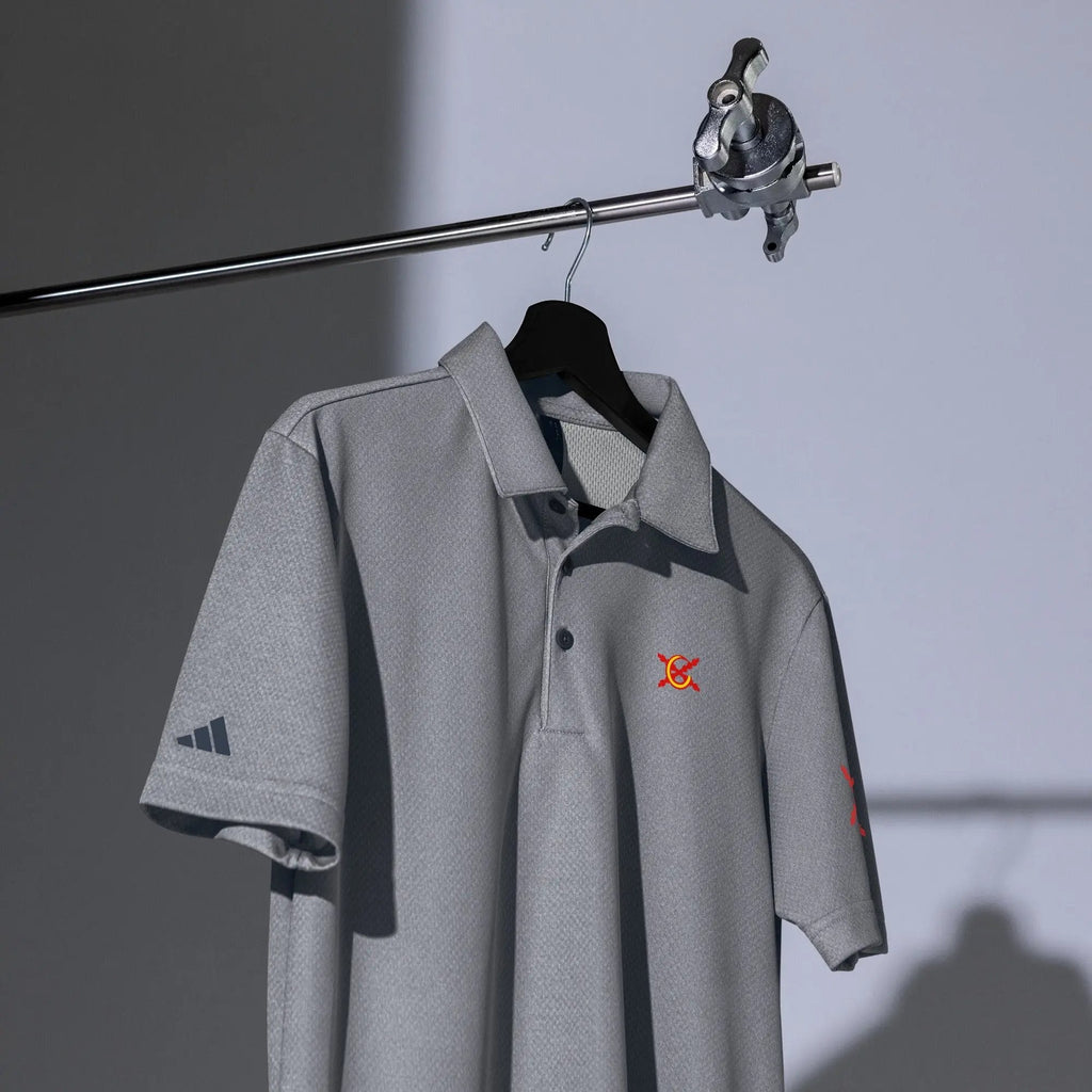 Comprar Polo adidas Space-Dyed "Ser español es un Honor" La Flamenca de Borgoña Bandera España