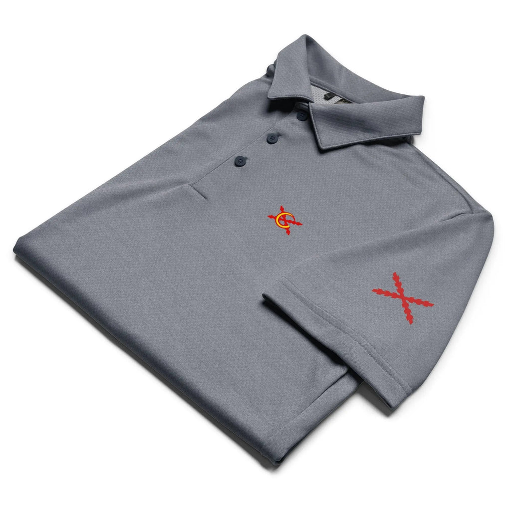 Comprar Polo adidas Space-Dyed "Ser español es un Honor" La Flamenca de Borgoña Bandera España