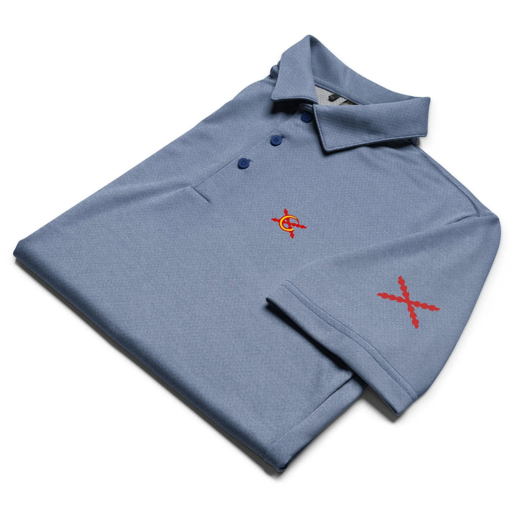 Comprar Polo adidas Space-Dyed "Ser español es un Honor" La Flamenca de Borgoña Bandera España