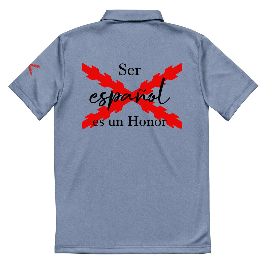Comprar Polo adidas Space-Dyed "Ser español es un Honor" La Flamenca de Borgoña Bandera España