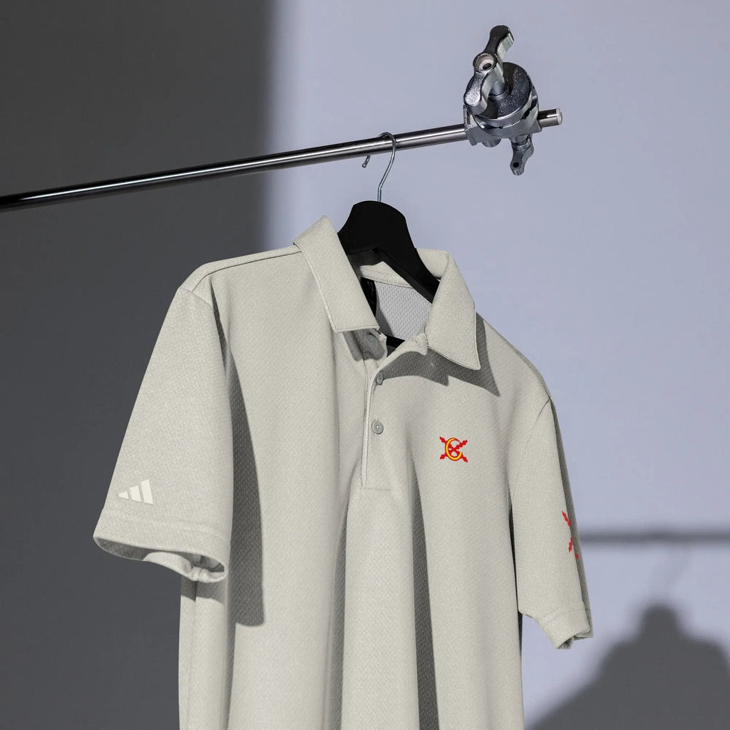 Comprar Polo adidas Space-Dyed "Ser español es un Honor" La Flamenca de Borgoña Bandera España