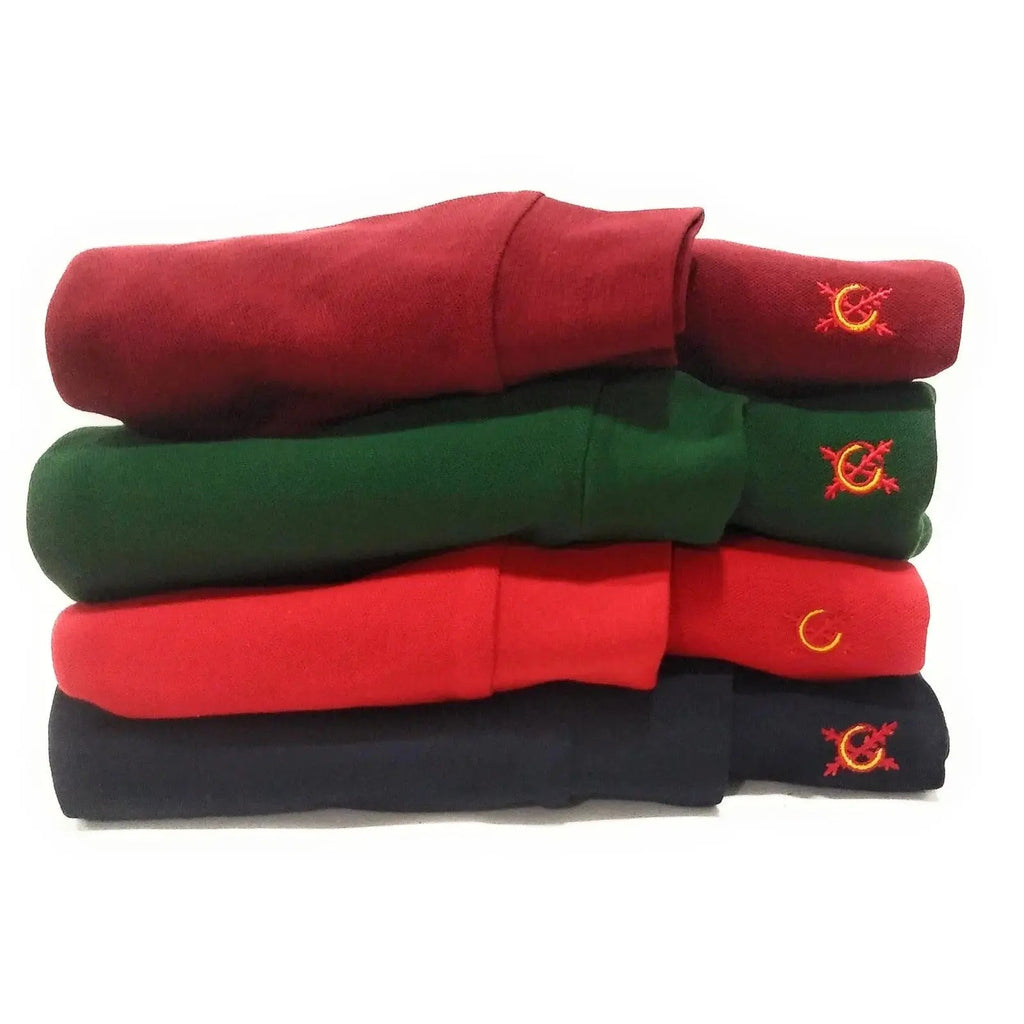 Comprar Polo azul marino manga larga hombre Bandera España La Flamenca de Borgoña Patricia Muñoz VOX
