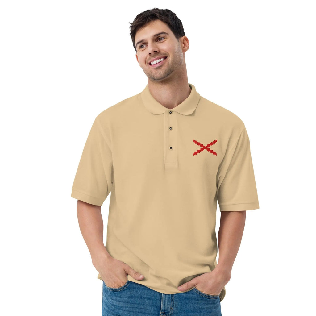 Comprar Polo para hombre premium Cruz de Borgoña La Flamenca de Borgoña Bandera España