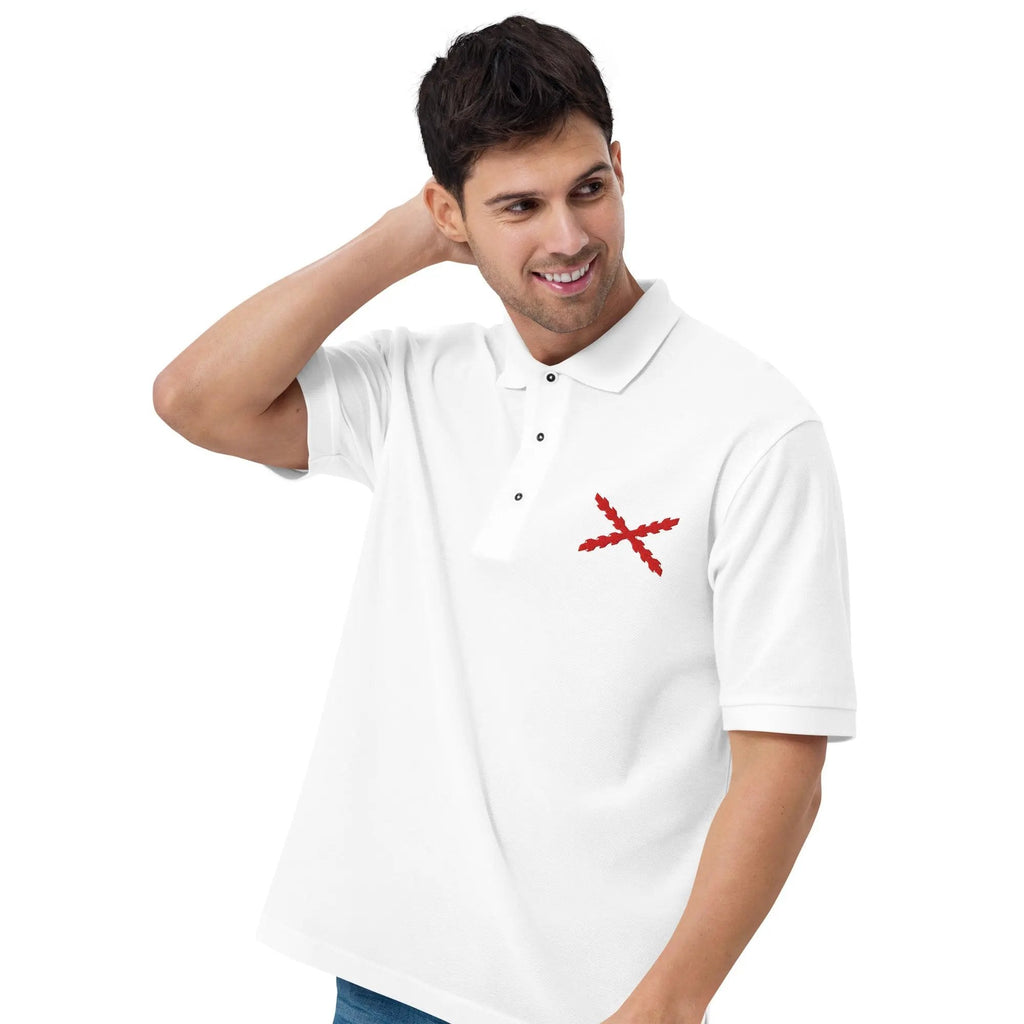 Comprar Polo para hombre premium Cruz de Borgoña La Flamenca de Borgoña Bandera España