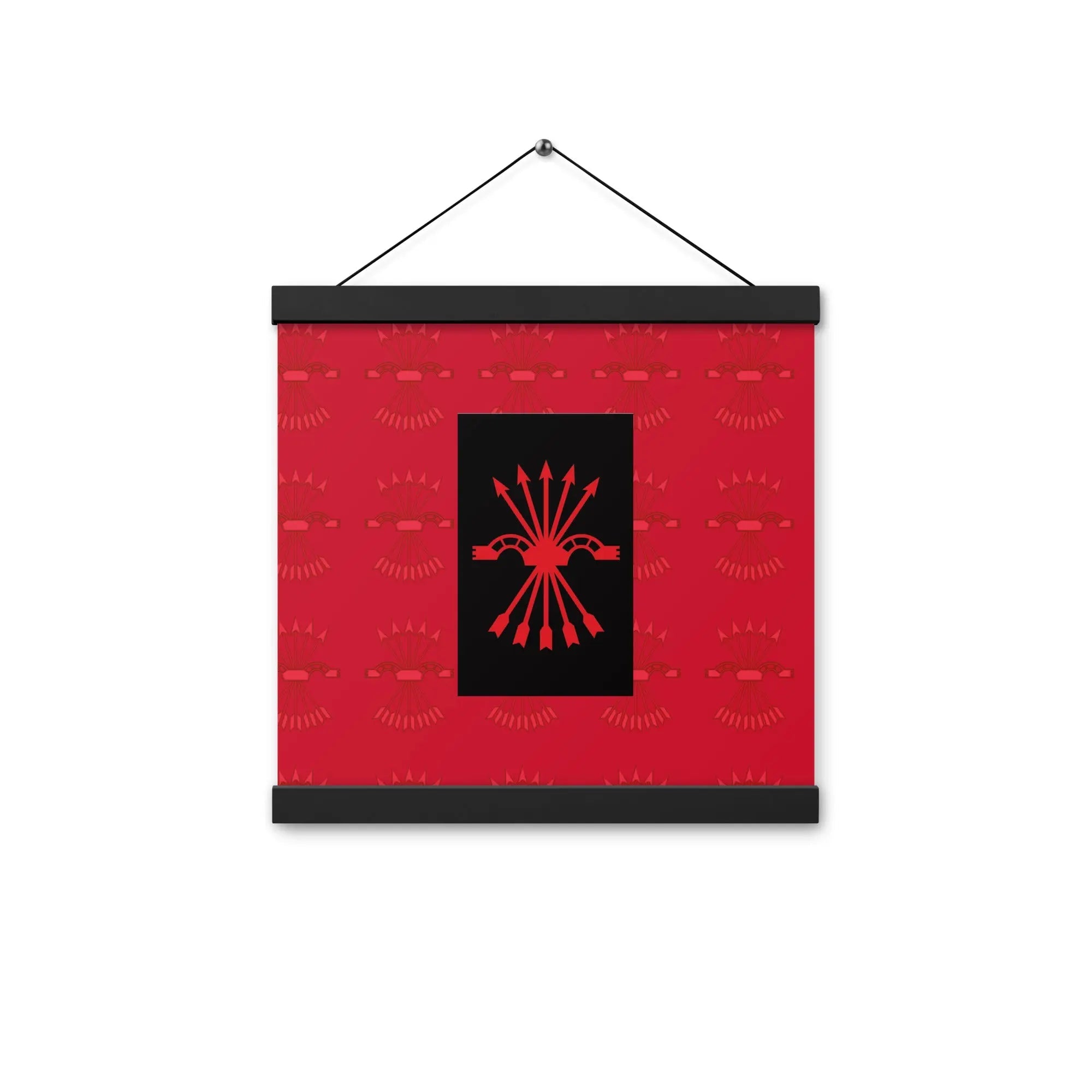 Comprar Póster con colgador Falange Española Bandera España La Flamenca de Borgoña Patricia Muñoz VOX